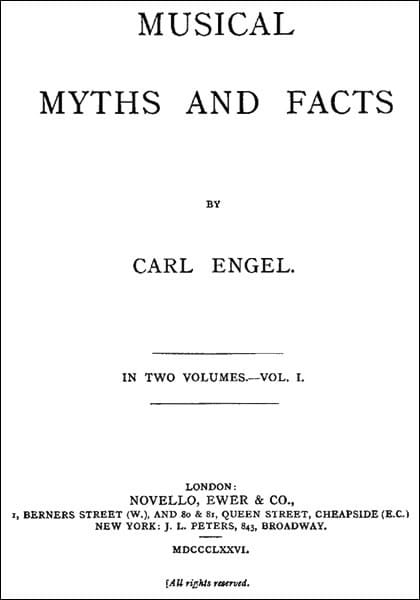 Musical Myths and Facts, Volume 1 (of 2)