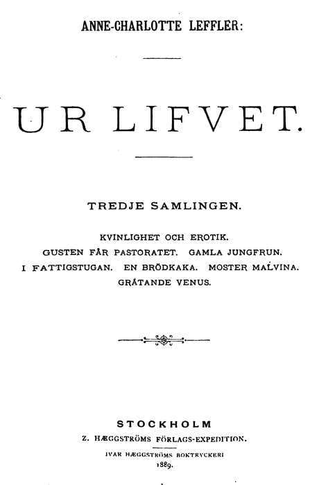 Kvinnlighet Och Erotik I.