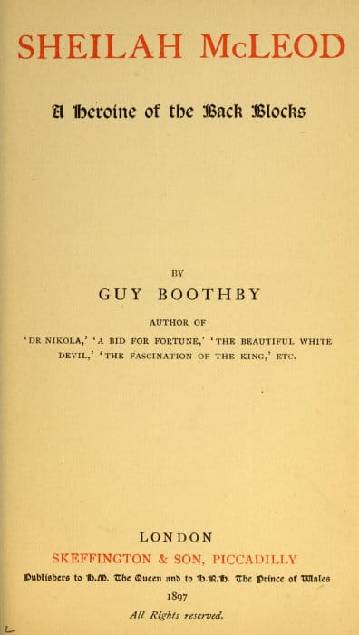 Sheilah Mcleod: A Heroine of the Back Blocks