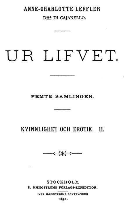 Kvinnlighet Och Erotik II.