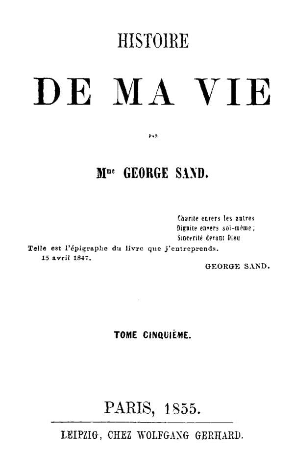 Histoire De Ma Vie, Livre 2 (vol. 5 - 9)