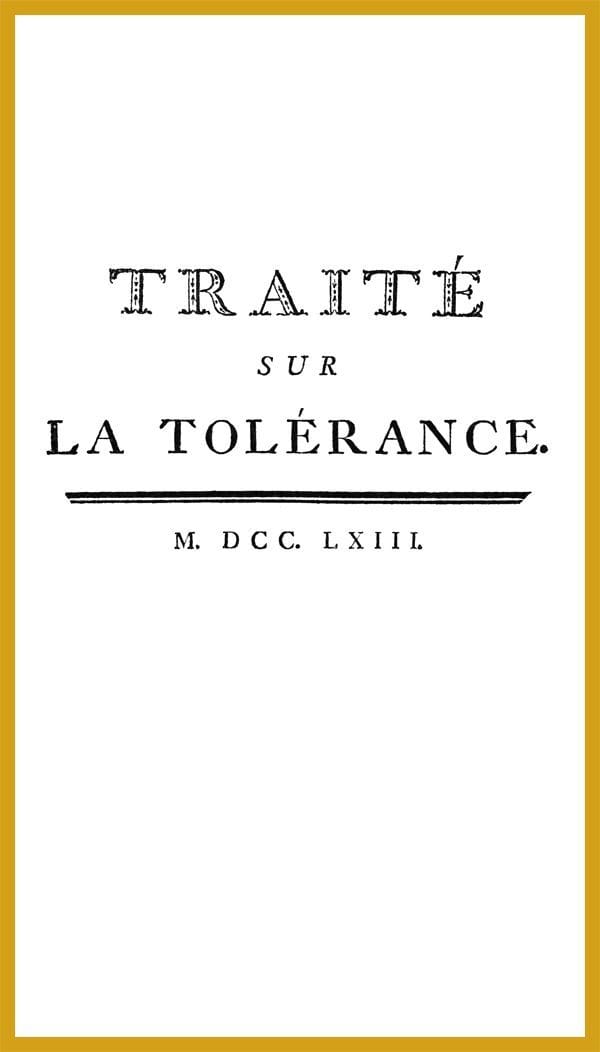 Traité Sur La Tolérance
