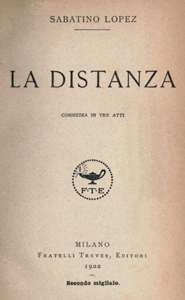La Distanza: Commedia in Tre Atti