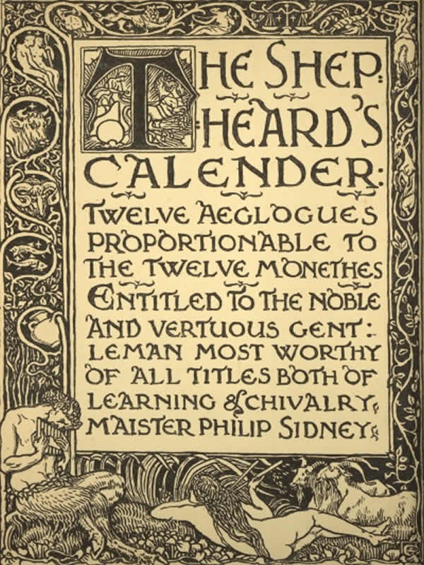 The Shepheard's Calender: Twelve Aeglogues Proportionable to the Twelve Monethes