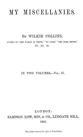 My Miscellanies, Vol. 2 (of 2)