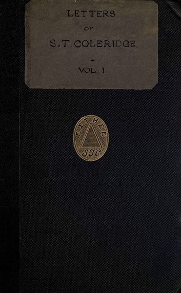 Letters of Samuel Taylor Coleridge, Vol. 1 (of 2)