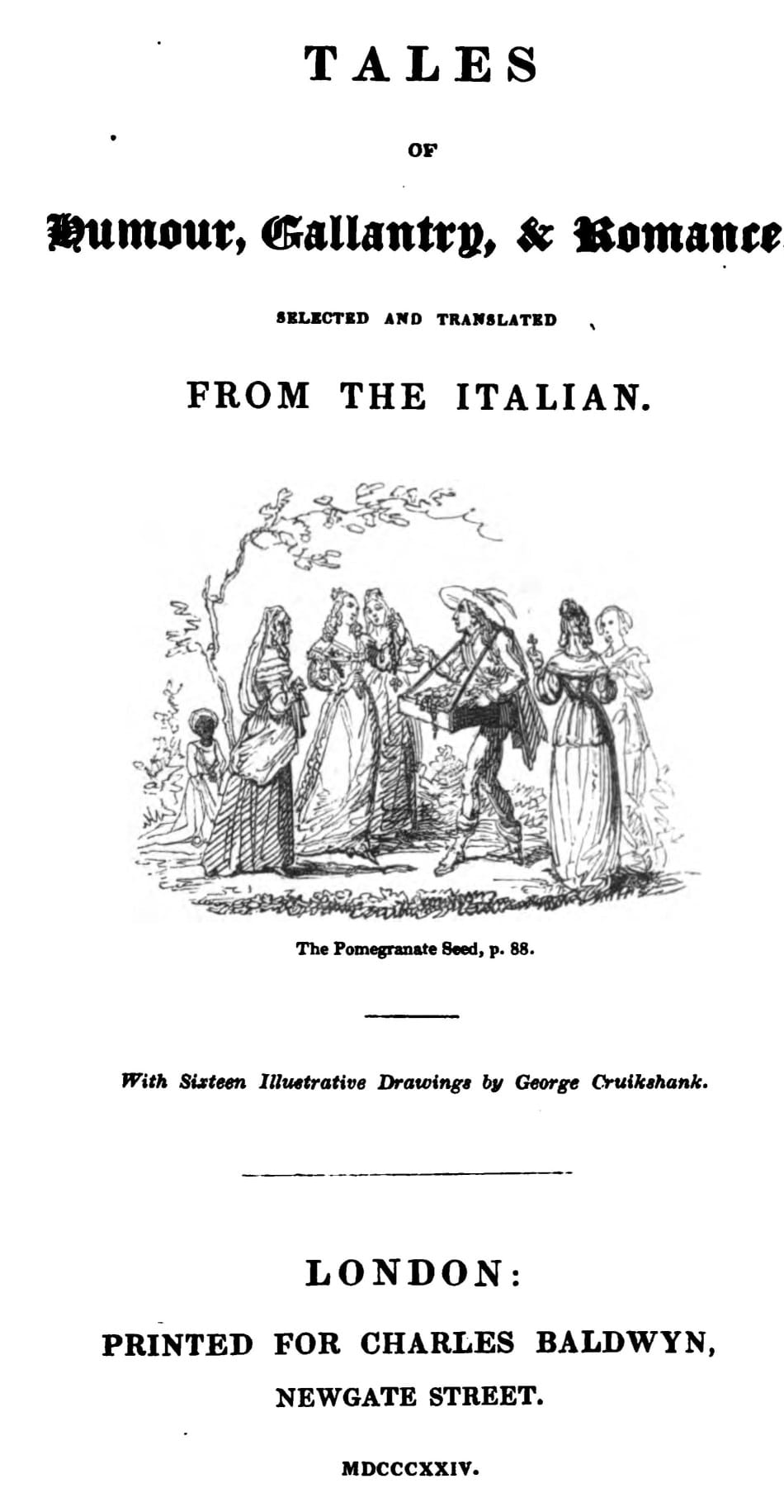 Tales of Humour, Gallantry & Romance, Selected and Translated from the Italian