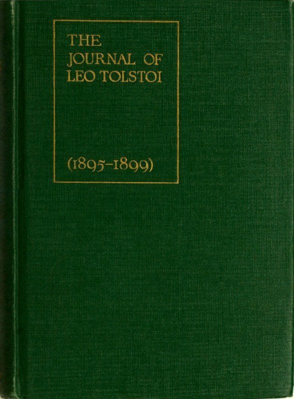 The Journal of Leo Tolstoi (first Volume—1895-1899)