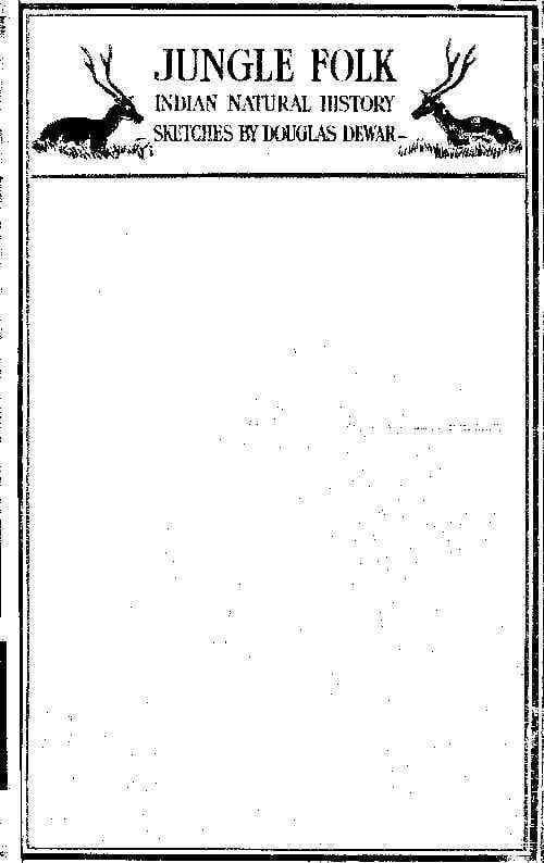 Jungle Folk: Indian Natural History Sketches