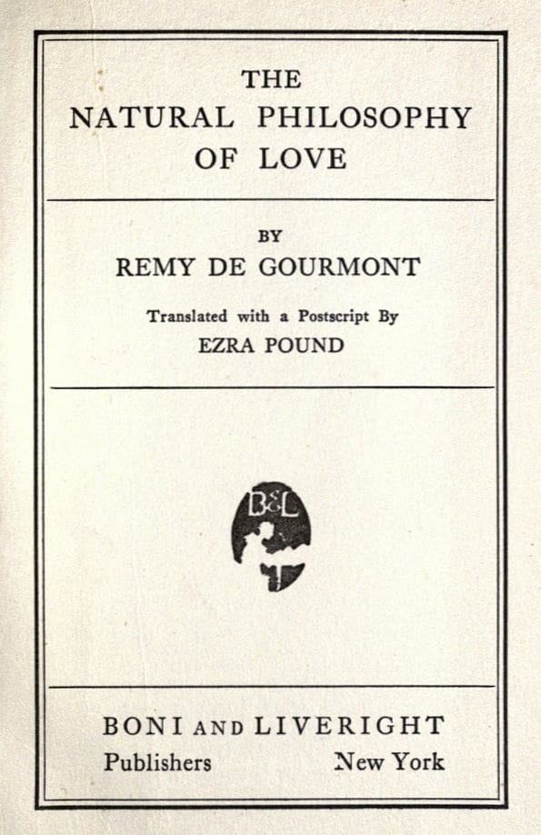 The Natural Philosophy of Love