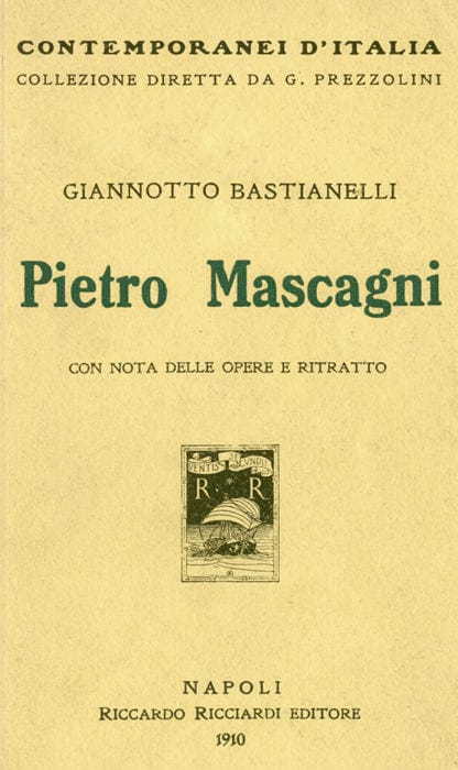 Pietro Mascagni, Con Nota Delle Opere E Ritratto