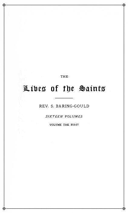 The Lives of the Saints, Volume 01 (of 16): January