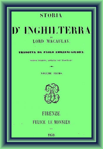 Storia D'inghilterra, Vol 1