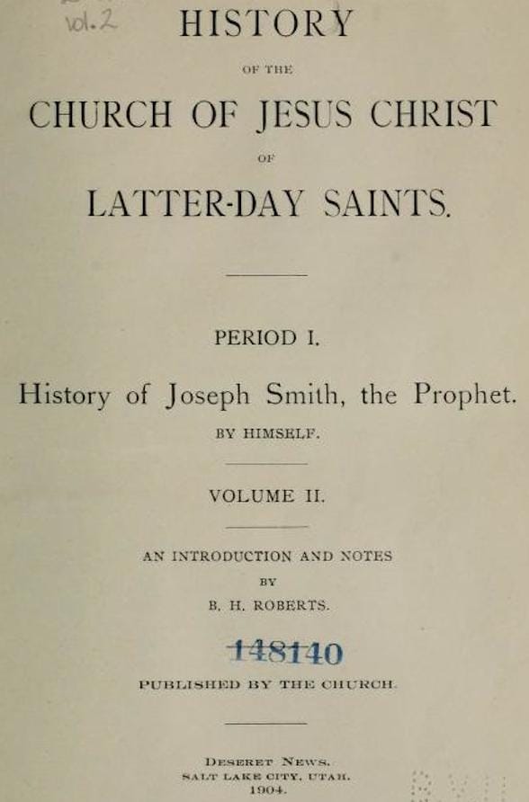 History of the Church of Jesus Christ of Latter-Day Saints, Volume 2