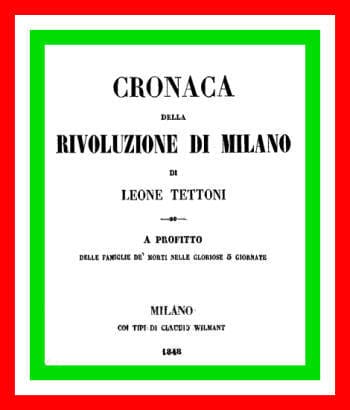 Cronaca Della Rivoluzione Di Milano