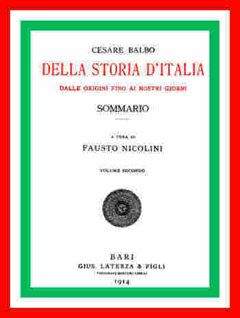 Della Storia D'italia Dalle Origini Fino Ai Nostri Giorni, Sommario. V. 2