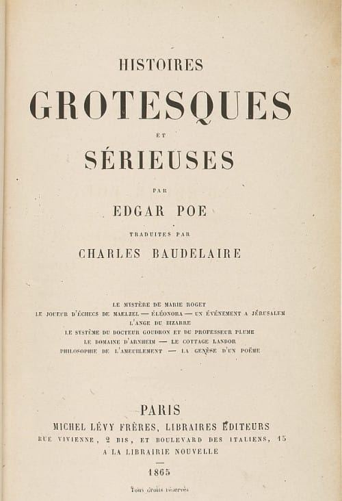 Histoires Grotesques Et Sérieuses