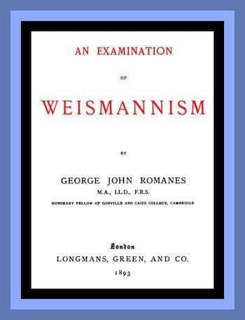 An Examination of Weismannism