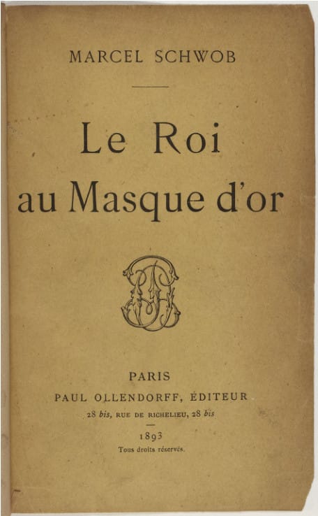 Le Roi Au Masque D'or