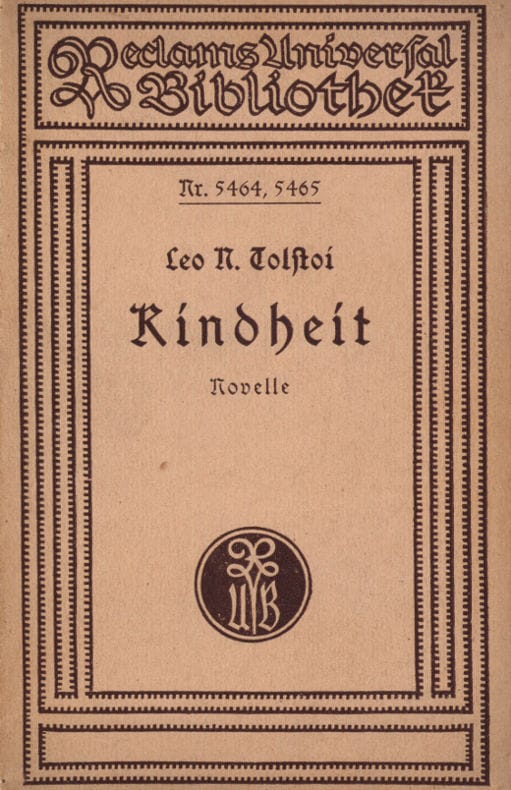 Kindheit: Autobiographische Novelle