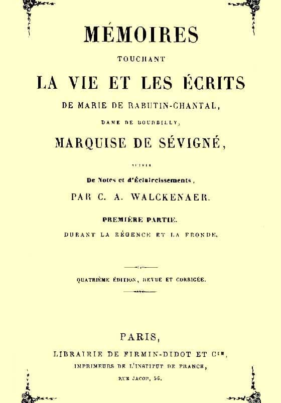 Mémoires Touchant La Vie Et Les Écrits De Marie De Rabutin-Chantal, (1/6)