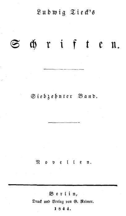 Schriften 17: Novellen 1