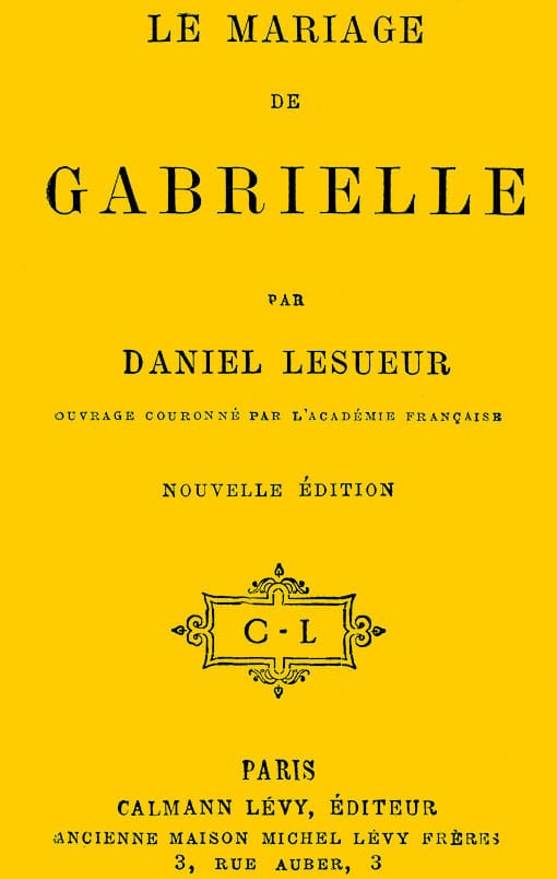 Le Mariage De Gabrielle