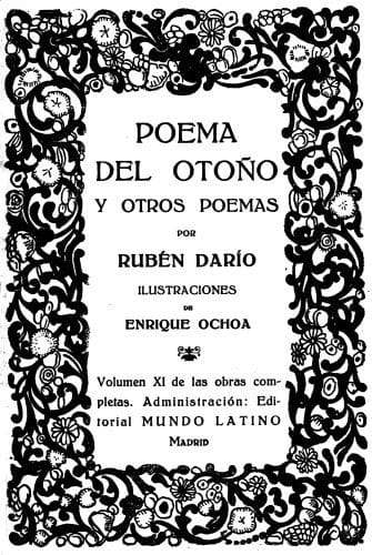 Poema Del Otoño Y Otros Poemasobras Completas Vol. XI