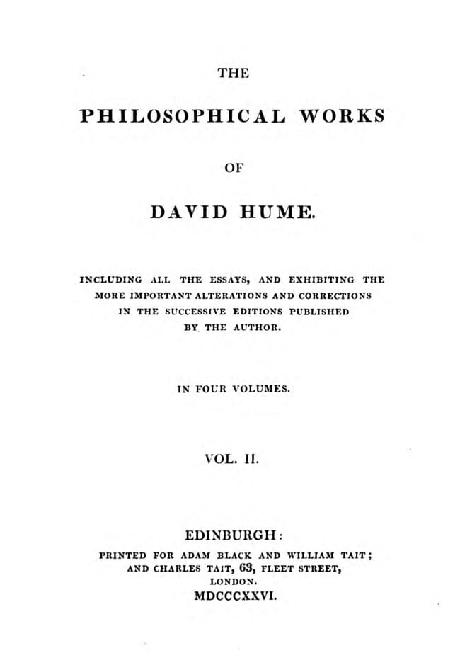 Philosophical Works, V. 2 (of 4)including All the Essays, and Exhibiting the More Important Alterations and Corrections in the Successive Editions Published by the Author