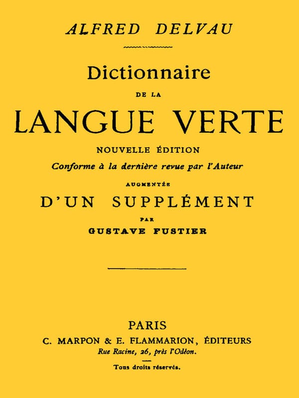Dictionnaire De La Langue Verte