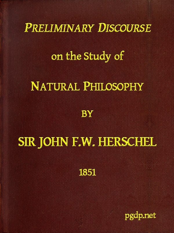 Preliminary Discourse on the Study of Natural Philosophy