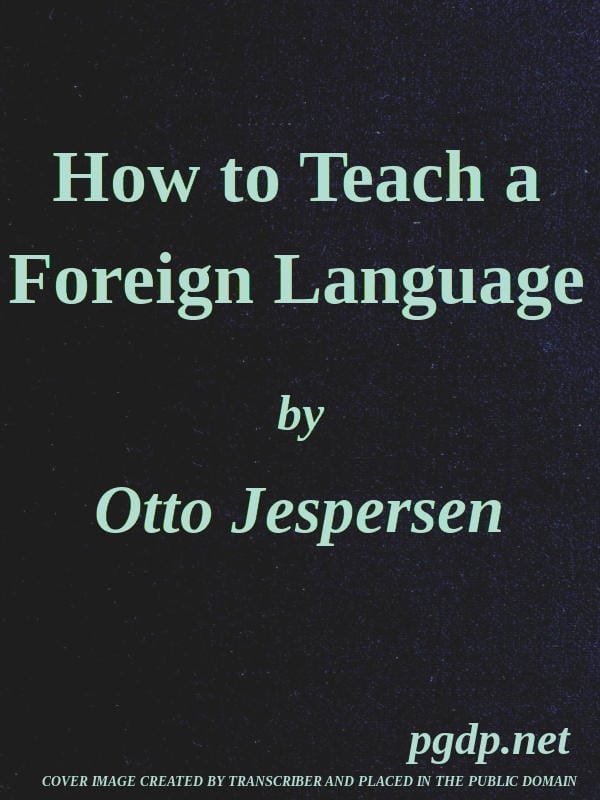 How to Teach a Foreign Language