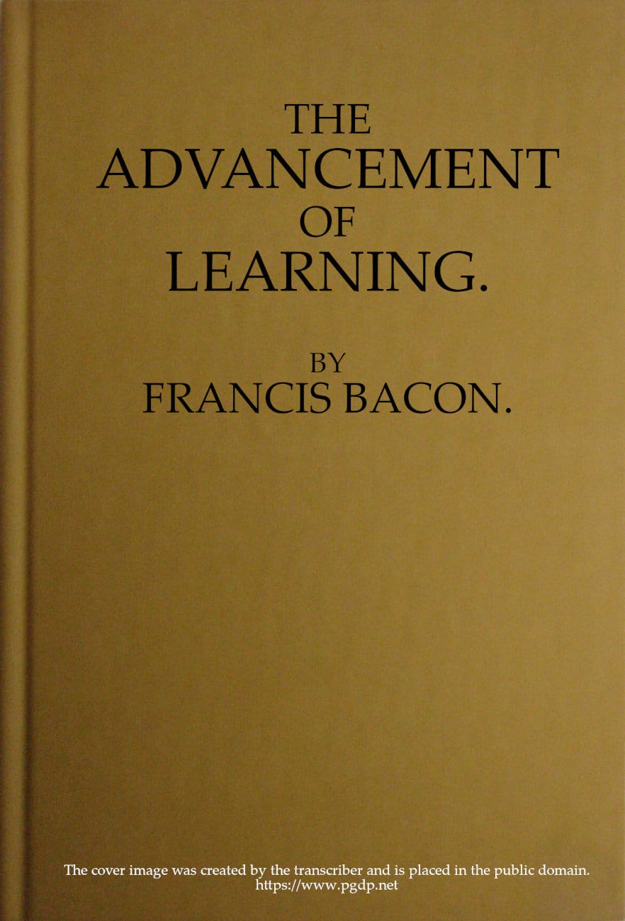 The Advancement of Learning
