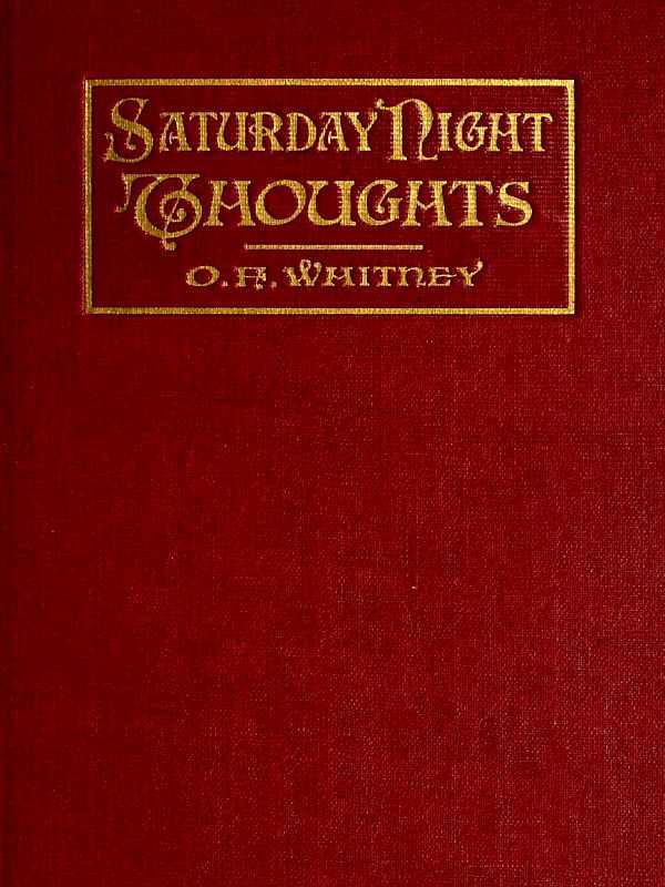 Saturday Night Thoughts