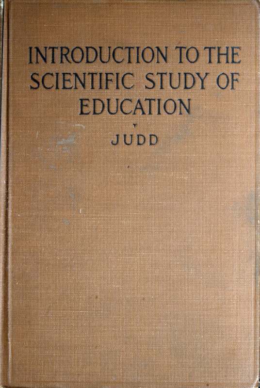 Introduction to the Scientific Study of Education