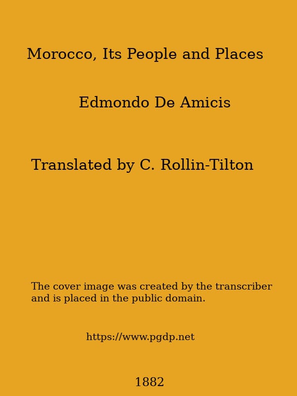 Morocco, Its People and Places