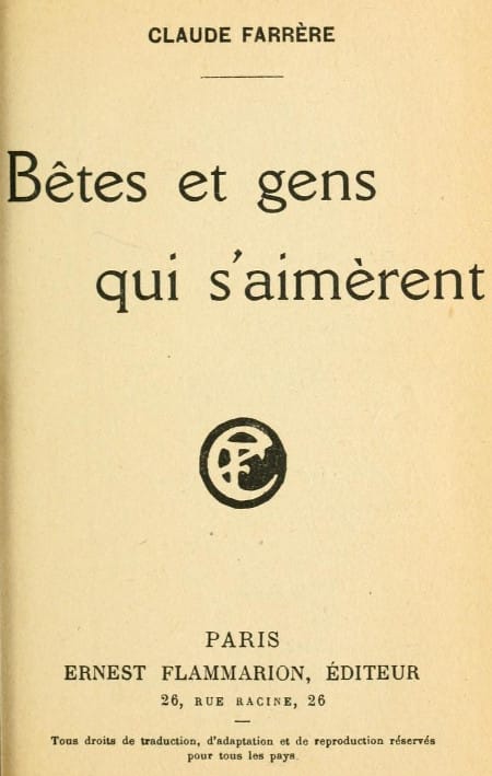 Bêtes Et Gens Qui S'aimèrent
