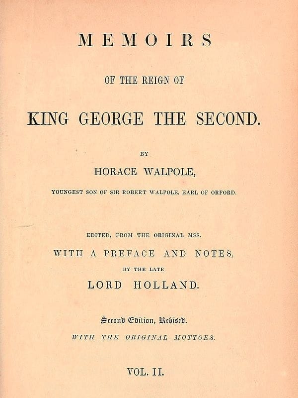 Memoirs of the Reign of King George the Second, Volume 2 (of 3)