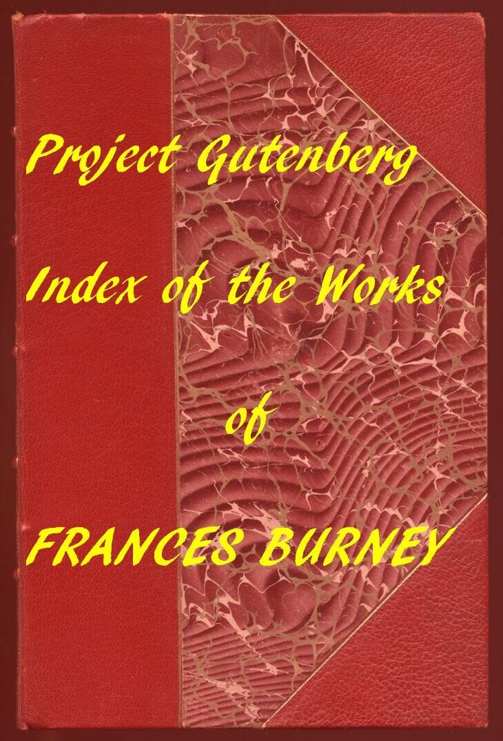 Madame D'arblay (frances Burney) (Gutenberg Index)