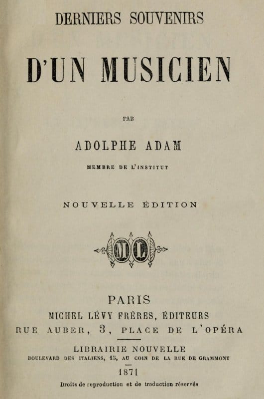Derniers Souvenirs D'un Musicien