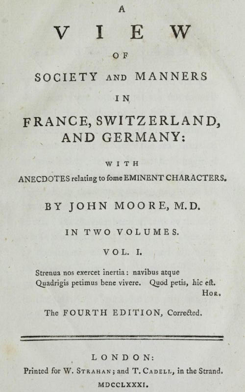 A View of Society and Manners in France, Switzerland, and Germany, Vol. 1 (of 2)with Anecdotes Relating to Some Eminent Characters