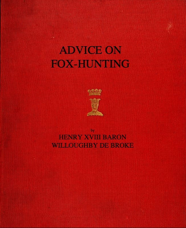 Advice on Fox-Hunting