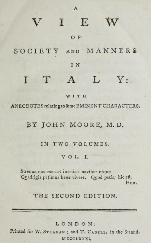 A View of Society and Manners in Italy, Volume 1 (of 2)with Anecdotes Relating to Some Eminent Characters