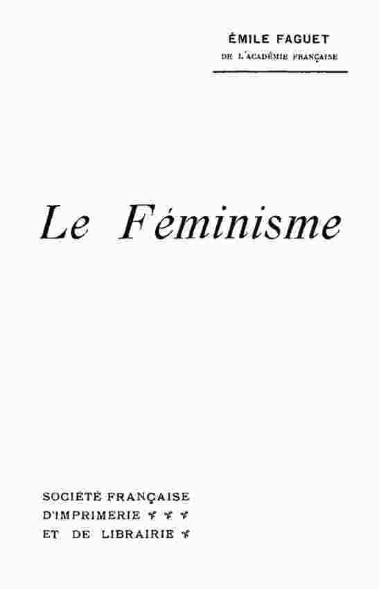 Le féminisme