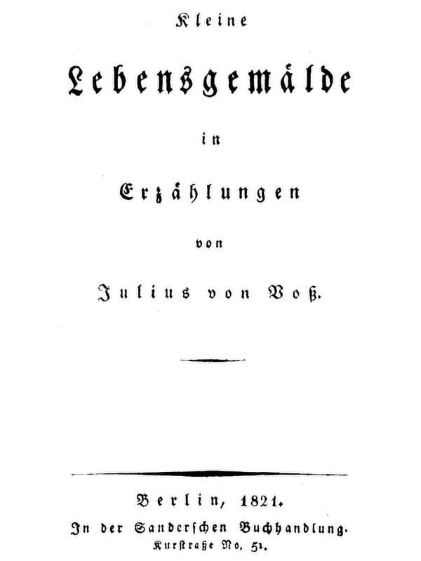 Kleine Lebensgemälde in Erzählungen