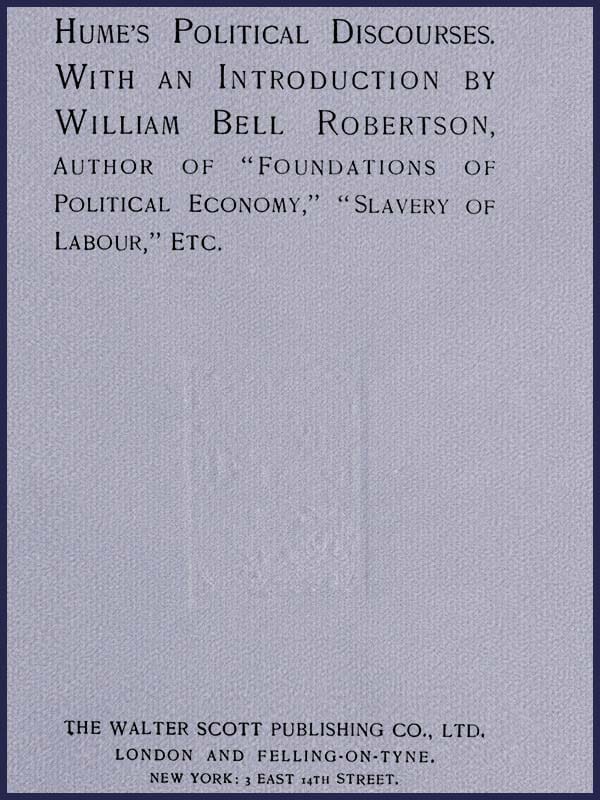 Hume's Political Discourses