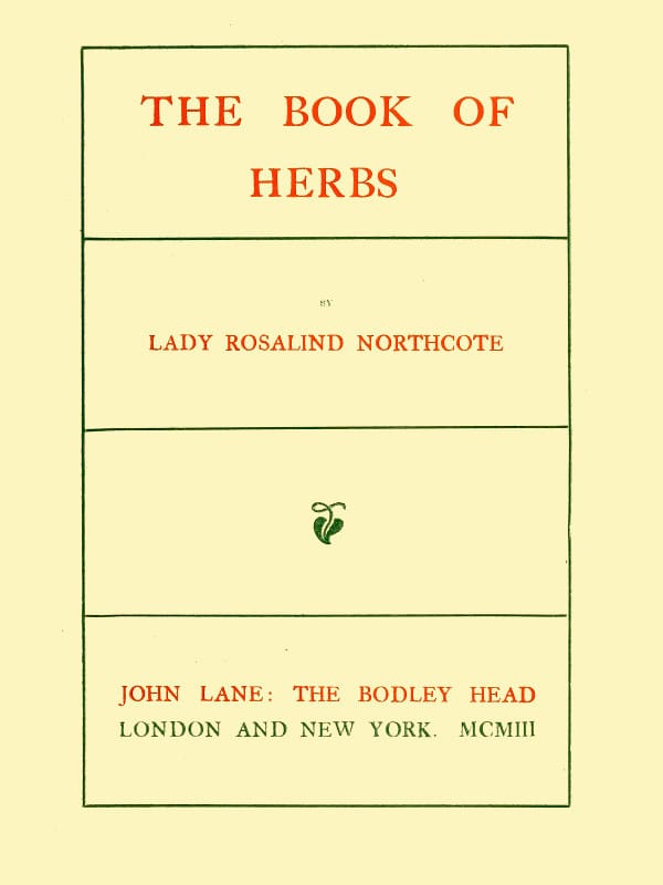 The Book of Herbs