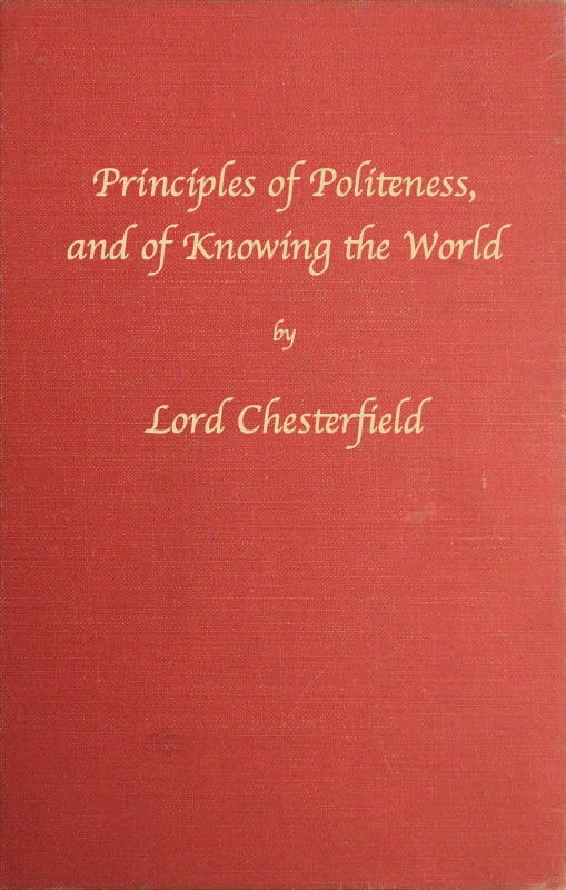 Principles of politeness, and of knowing the world