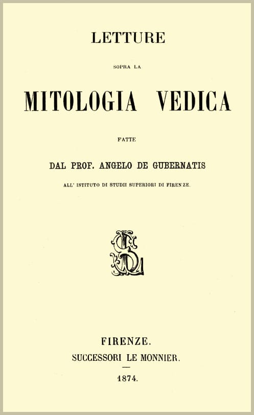 Letture sopra la mitologia vedica