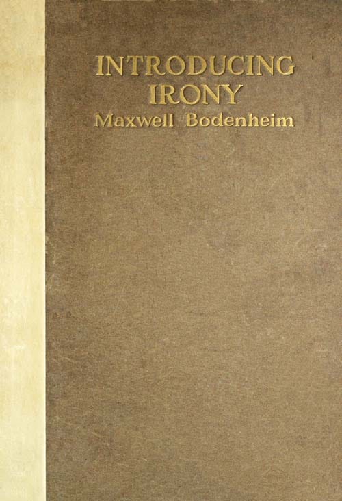 Introducing Irony: A Book of Poetic Short Stories and Poems